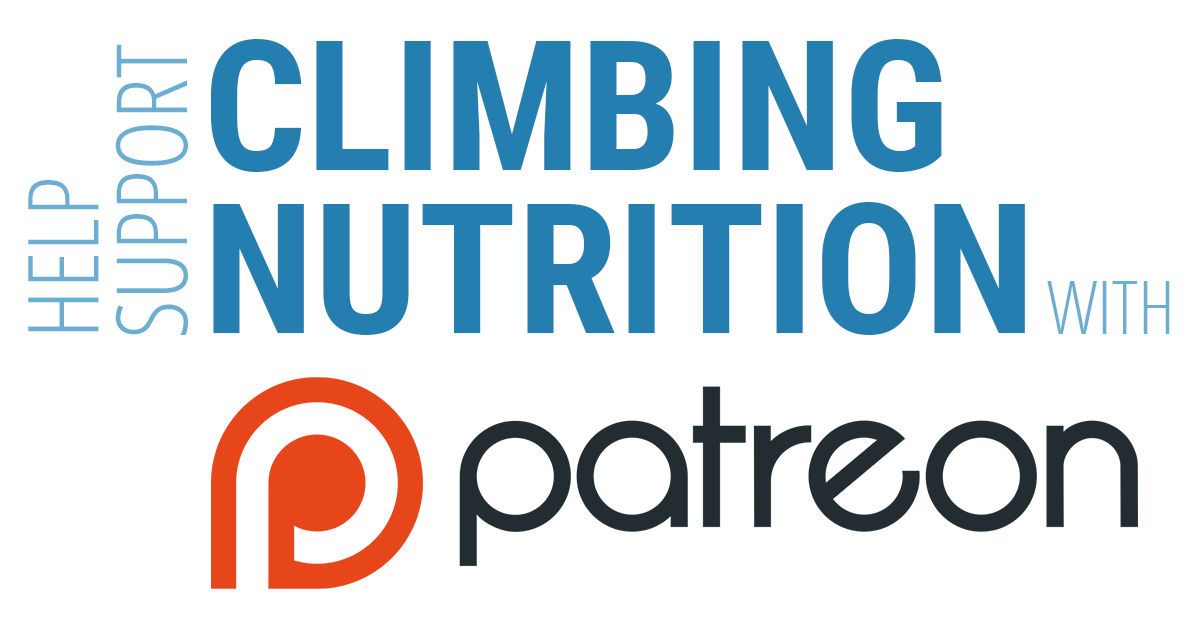 Help Support Climbing Nutrition with Patreon