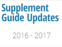 Supplement Guide Updates 2017
