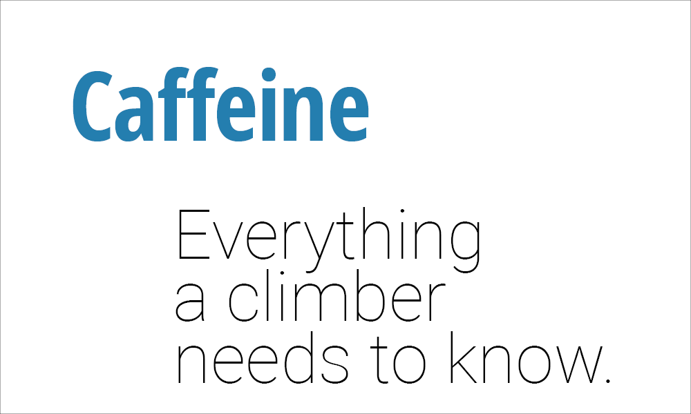 Climbing Nutrition Supplement Guide for Caffeine