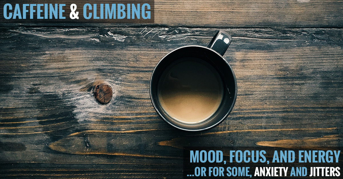 How does caffeine affect climbing?