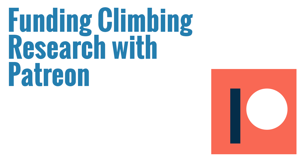 Help fund climbing research with Patreon!